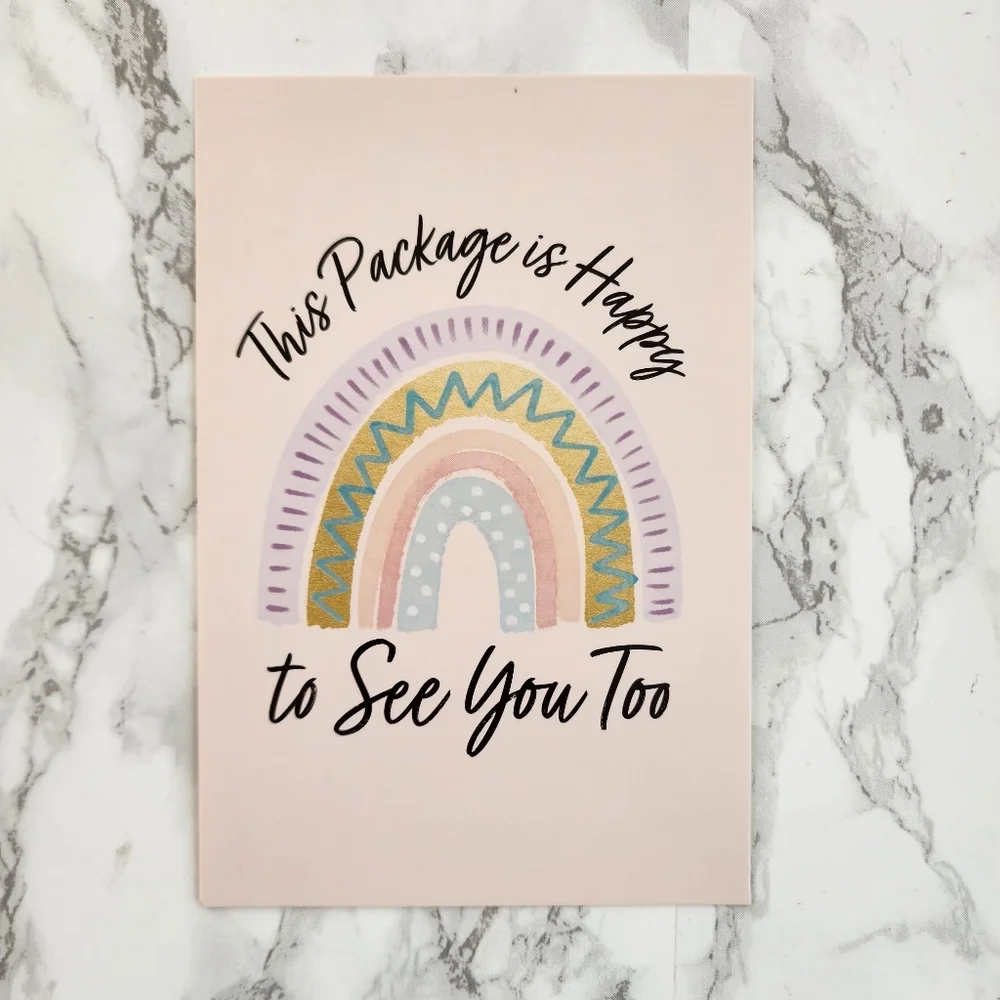 550 Pack Thank you Cards Rainbows Insert Cards 4x6